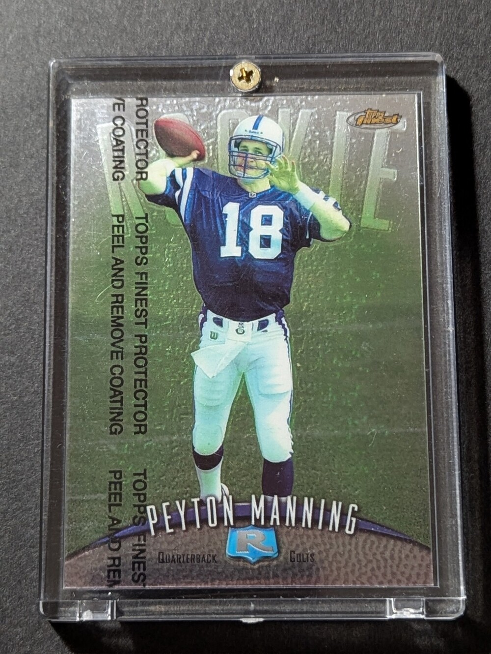 1998 Topps Finest - Peyton Manning #121 New Inside Screw Down Case Since Purchas